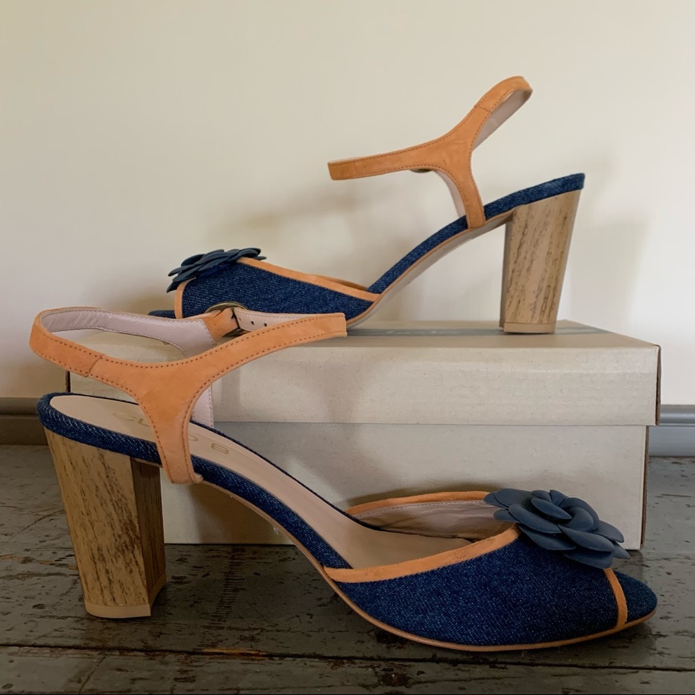 Cleo B Navy Heels